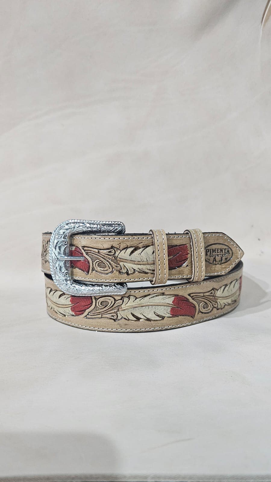 Cinto Country Red Feather